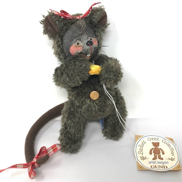 1999 GUND Bartons Creek Baby Nibbles Plush Resin Face Pat Kolesar Artist Vintage - Picture 1 of 8
